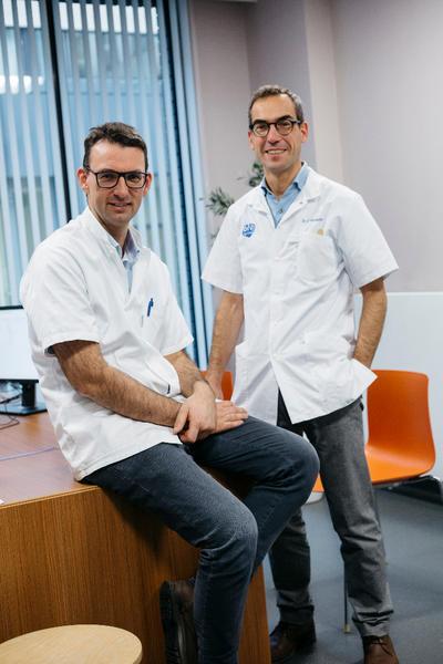 Dr. Tournoy en Dr. Vercauter zijn de bezielers van PROMs in de dienst Pneumologie van het OLV Ziekenhuis