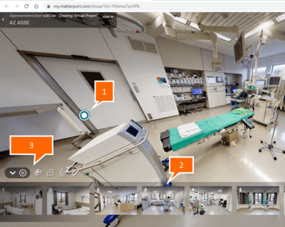 Virtueel 3D-bezoek aan het operatiekwartier en de dagkliniek van Campus Asse