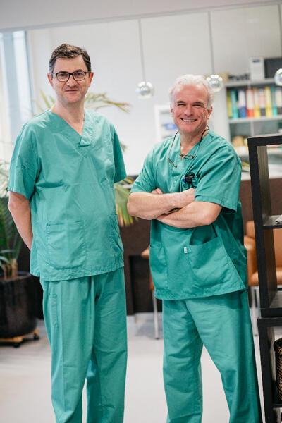 Dr. Casselman en Dr. Van Praet